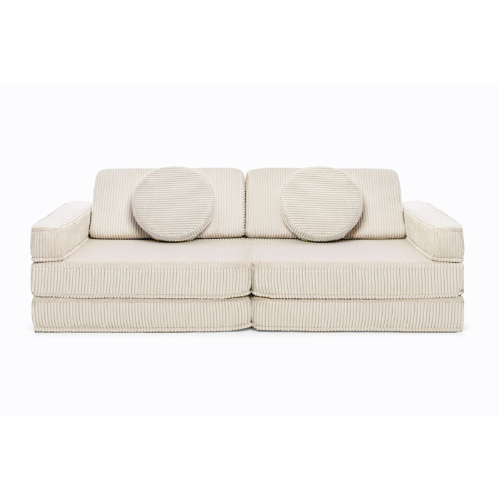 Cord Playsofa in Vanille – modernes, gemütliches Sofa zum Spielen und Entspannen